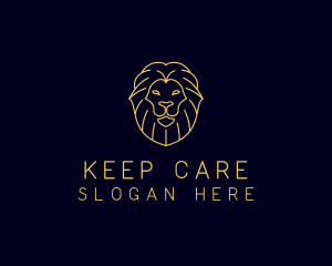 Wild Lion Animal logo design