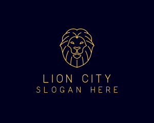 Wild Lion Animal logo design