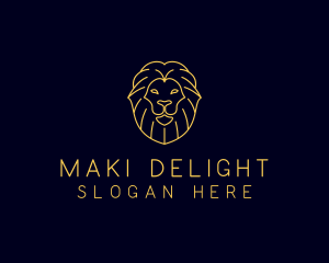 Wild Lion Animal logo design