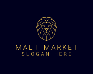 Wild Lion Animal logo design