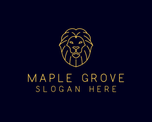 Wild Lion Animal logo design