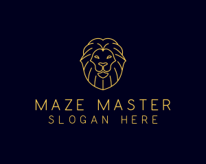 Wild Lion Animal logo design