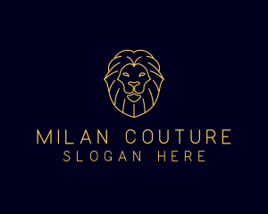 Wild Lion Animal logo design