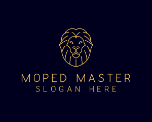 Wild Lion Animal logo design