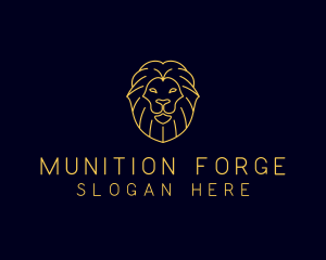 Wild Lion Animal logo design