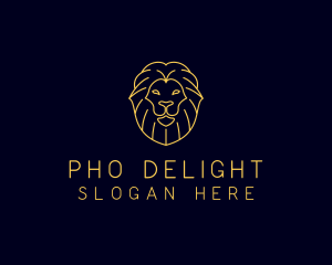 Wild Lion Animal logo design