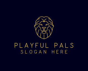 Wild Lion Animal logo design