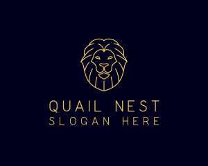 Wild Lion Animal logo design