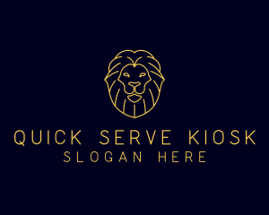 Wild Lion Animal logo design