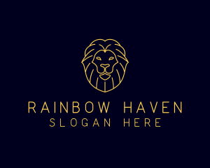 Wild Lion Animal logo design