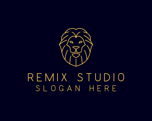 Wild Lion Animal logo design