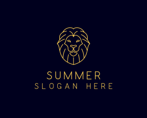 Wild Lion Animal logo design