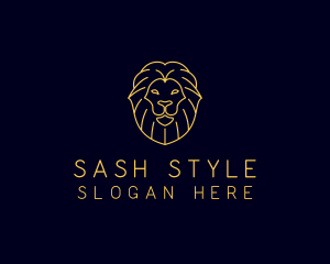 Wild Lion Animal logo design