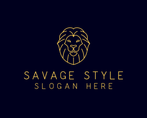 Wild Lion Animal logo design