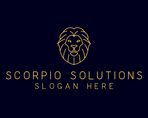 Wild Lion Animal logo design