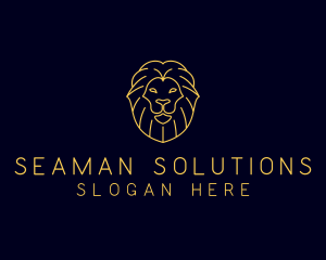 Wild Lion Animal logo design