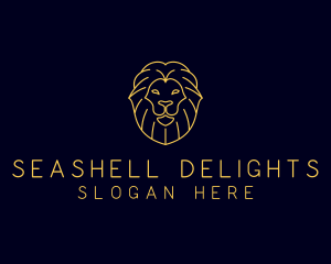 Wild Lion Animal logo design