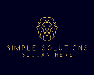 Wild Lion Animal logo design