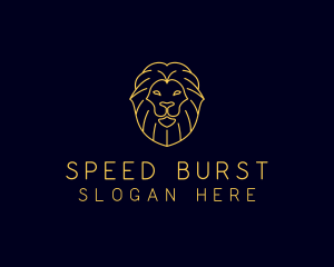 Wild Lion Animal logo design