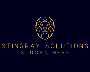 Wild Lion Animal logo design