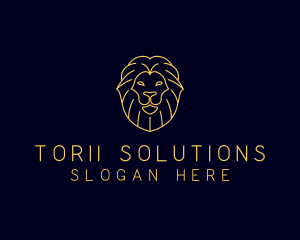 Wild Lion Animal logo design