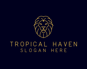 Wild Lion Animal logo design