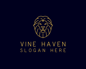 Wild Lion Animal logo design