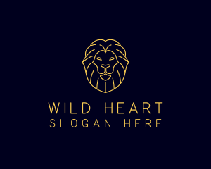 Wild Lion Animal logo design