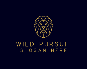 Wild Lion Animal logo design