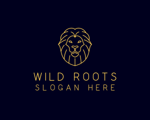 Wild Lion Animal logo design