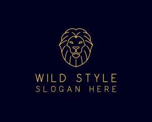 Wild Lion Animal logo design