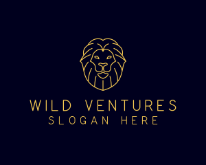 Wild Lion Animal logo design