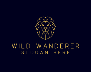 Wild Lion Animal logo design