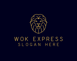 Wild Lion Animal logo design