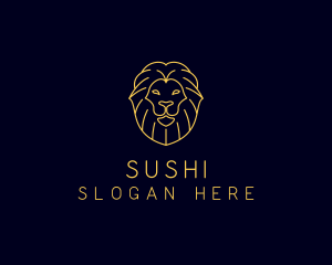 Wild Lion Animal logo design