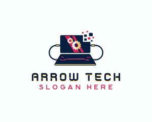 Laptop Tech Programming logo design