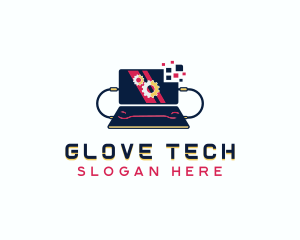 Laptop Tech Programming logo design