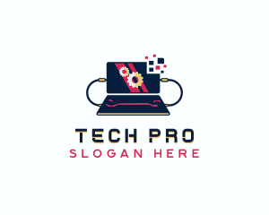 Pc - Laptop Tech Programming logo design