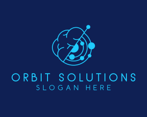 Brain Scan Orbit logo design