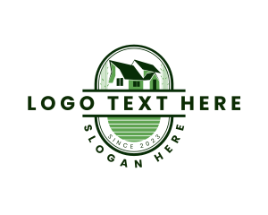 Cabin - House Realty Roofing logo design