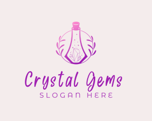 Jewelry Perfume Gemstone Bottle logo design