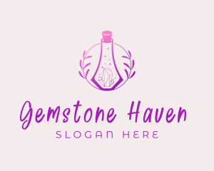 Jewelry Perfume Gemstone Bottle logo design