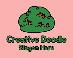Doodle - Strawberry Bush Doodle logo design