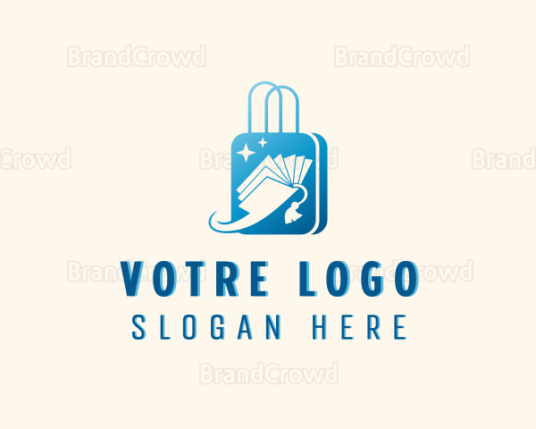 Book Shopping Bag Logo