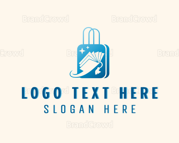 Book Shopping Bag Logo