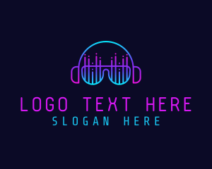 Podcast - DJ Disco Music logo design