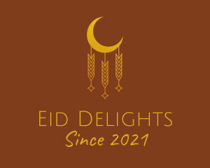 Eid - Ramadan Moon Decoration logo design