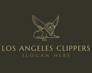 Luxurious Winged Lion Logo