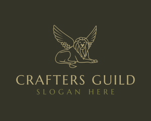Guild - Luxurious Winged Lion logo design