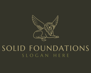 Jeweller - Luxurious Winged Lion logo design